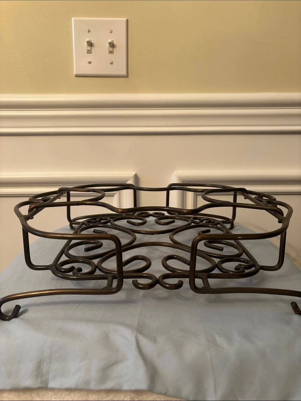 Princess House Bronze-Tone Chip and Dip Caddy